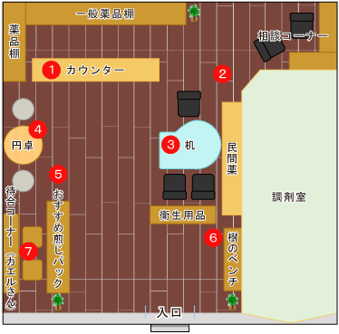 店内見取図